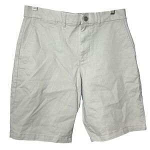 GAP 10" Shorts Mens Size 29 Beige Chino Casual‎ Flat Front